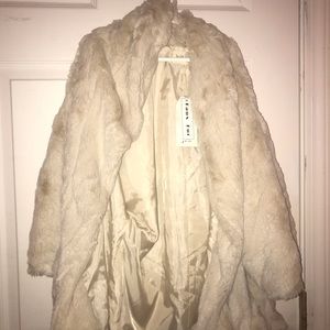 NWT faux fur jacket